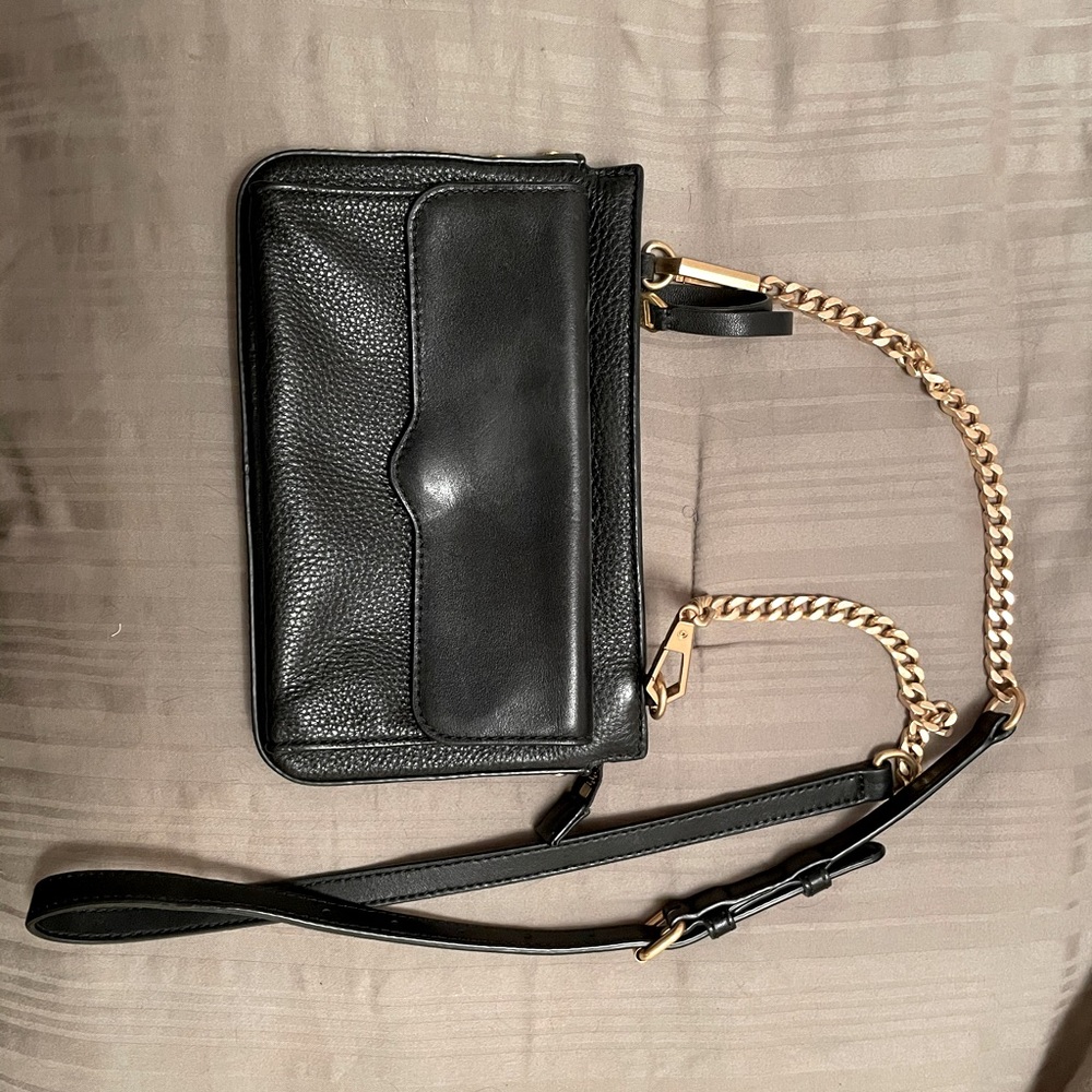 Rebecca Minkoff Genuine Leather Crossbody Black